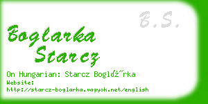 boglarka starcz business card